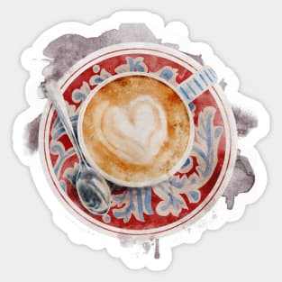 Moroccan Latte Watercolor Sticker